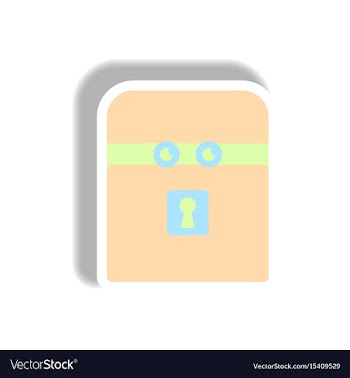 Paper sticker halloween icon vector image