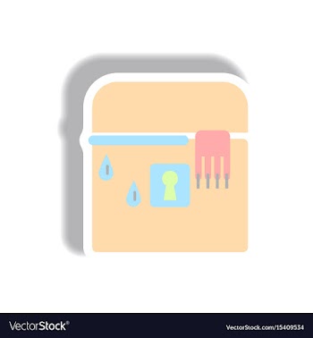 Paper sticker halloween icon vector image
