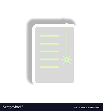 Paper sticker halloween icon vector image