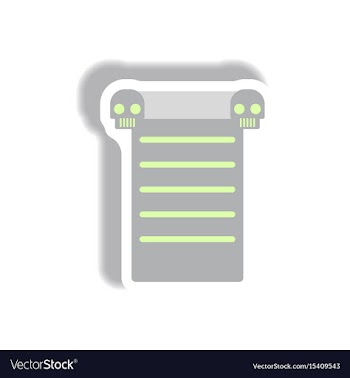 Paper sticker halloween icon vector image