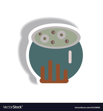 Paper sticker halloween icon vector image
