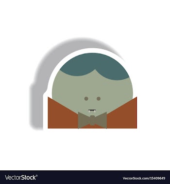 Paper sticker halloween icon vector image