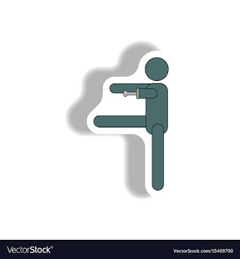 Paper sticker halloween icon vector image