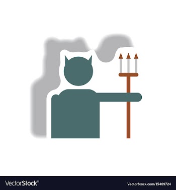 Paper sticker halloween icon vector image