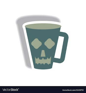 Paper sticker halloween icon vector image