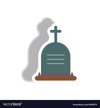 Paper sticker halloween icon vector image