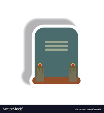 Paper sticker halloween icon vector image