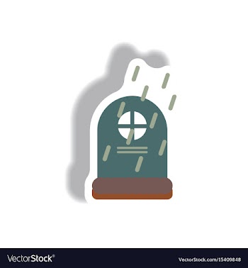 Paper sticker halloween icon vector image