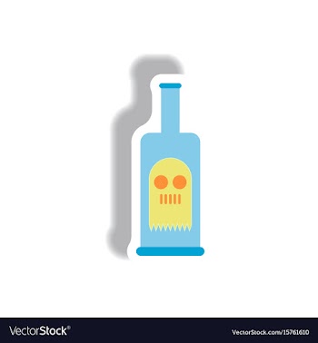 Paper sticker halloween icon vector image