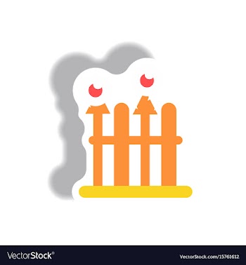 Paper sticker halloween icon vector image