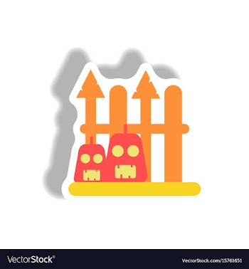 Paper sticker halloween icon vector image