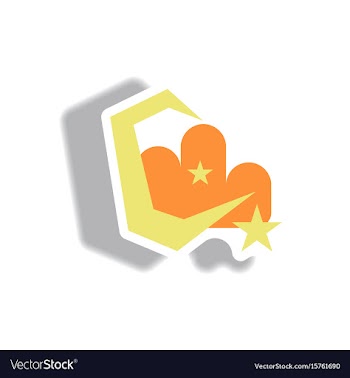 Paper sticker halloween icon vector image