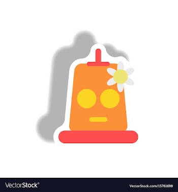 Paper sticker halloween icon vector image
