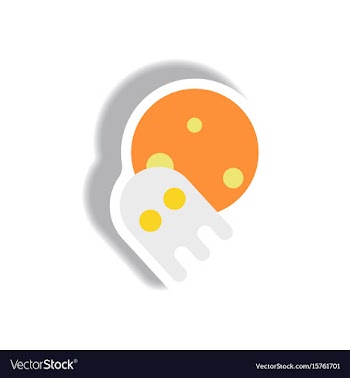 Paper sticker halloween icon vector image