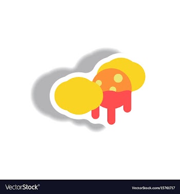Paper sticker halloween icon vector image