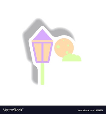 Paper sticker halloween icon vector image