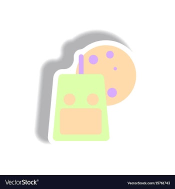 Paper sticker halloween icon vector image