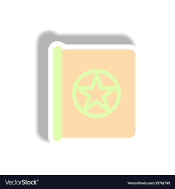 Paper sticker halloween icon vector image