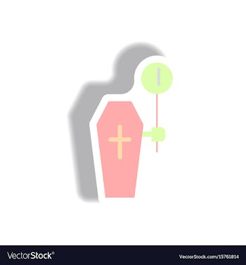 Paper sticker halloween icon vector image