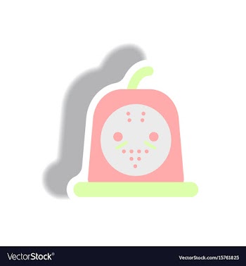 Paper sticker halloween icon vector image