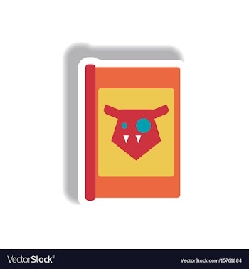 Paper sticker halloween icon vector image