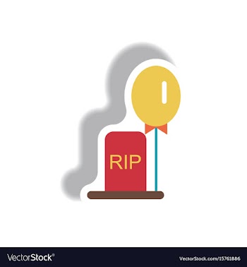 Paper sticker halloween icon vector image
