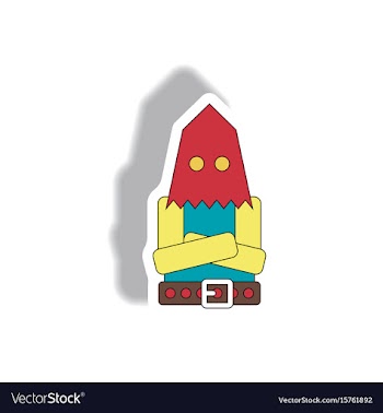 Paper sticker halloween icon vector image