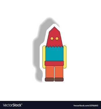 Paper sticker halloween icon vector image