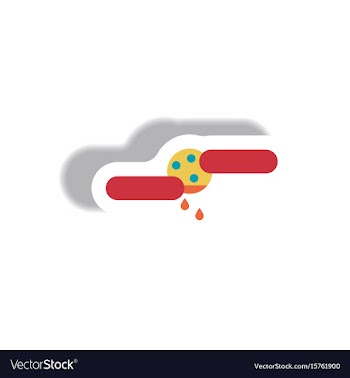 Paper sticker halloween icon vector image