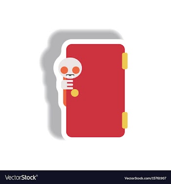 Paper sticker halloween icon vector image