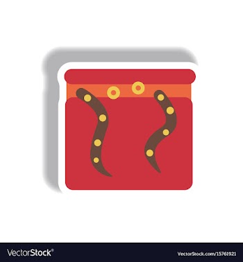 Paper sticker halloween icon vector image