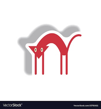 Paper sticker halloween icon vector image