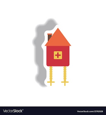 Paper sticker halloween icon vector image