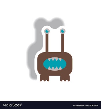 Paper sticker halloween icon vector image