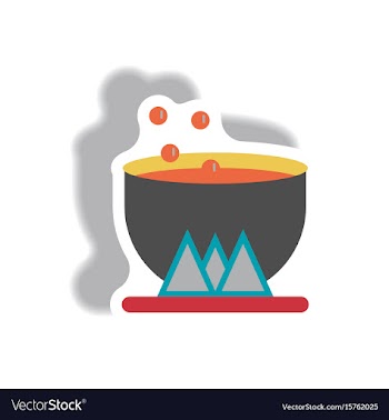 Paper sticker halloween icon vector image
