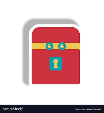 Paper sticker halloween icon vector image
