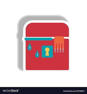Paper sticker halloween icon vector image