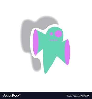 Paper sticker halloween icon vector image