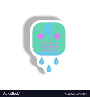 Paper sticker halloween icon vector image