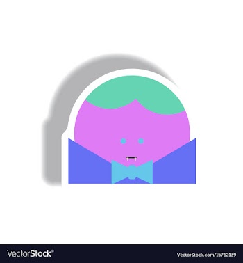 Paper sticker halloween icon vector image