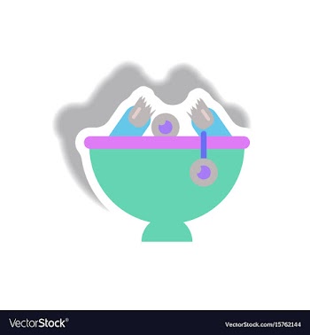 Paper sticker halloween icon vector image