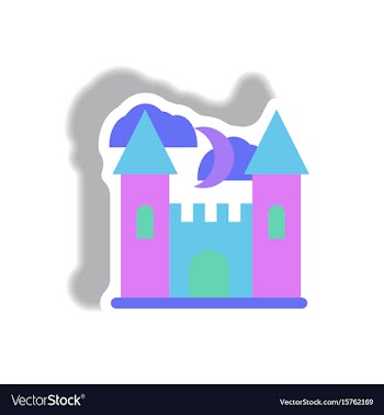 Paper sticker halloween icon vector image