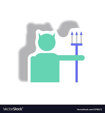 Paper sticker halloween icon vector image