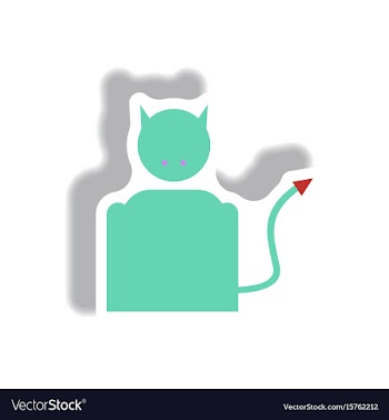 Paper sticker halloween icon vector image