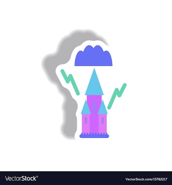 Paper sticker halloween icon vector image