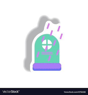 Paper sticker halloween icon vector image