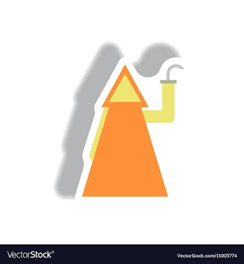 Paper sticker Halloween vector image