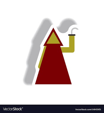 Paper sticker halloween vector image