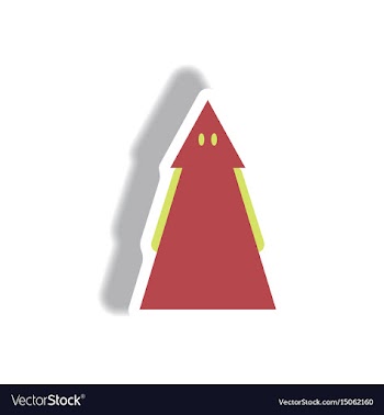 Paper sticker halloween vector image