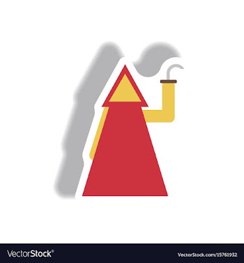 Paper sticker halloween vector image